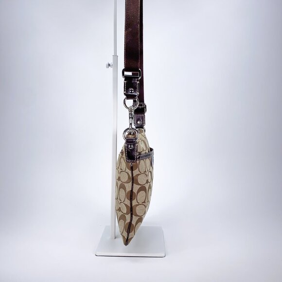 COACH Signature C Jacquard Canvas Crossbody Messenger Bag - Picture 7 of 16